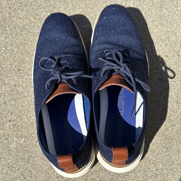 Cole Haan Blue and Brown Oxford Shoes Sleek Design main image 6